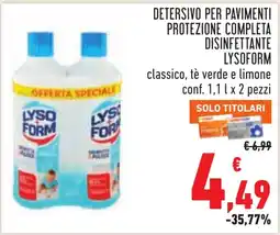 Conad Detersivo per pavimenti Lysoform offerta