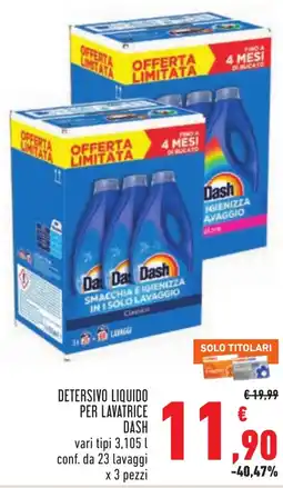 Conad Detersivo liquido per lavatrice Dash offerta