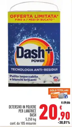 Conad Detersivo in polvere per lavatrice Dash offerta