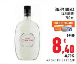 Conad Grappa bianca Candolini offerta
