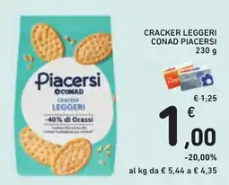 Conad Cracker leggeri Piacersi offerta