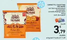 Conad Cornetto, fagottino Tre Marie offerta