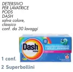 Conad Detersivo per lavatrice pods Dash salva colore, classico offerta