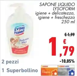 Conad Sapone liquido Lysoform offerta