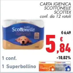 Conad Carta igienica Scottonele offerta