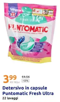 Action Detersivo in capsule Puntomatic Fresh Ultra offerta