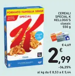 Conad Cereali special k kellogg's classic offerta