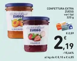 Conad Confettura extra Zuegg offerta