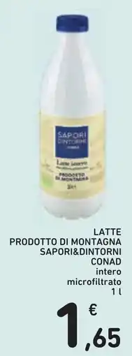Conad Latte intero Sapori&Dintorni offerta