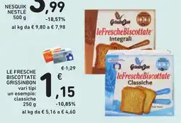 Conad Le fresche biscottate GrissinBon classiche offerta