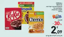 Conad Cereali Nestlé offerta