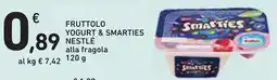 Conad Fruttolo yogurt & smarties Nestlé alla fragola offerta