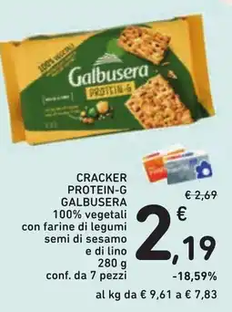 Conad Cracker protein-g galbusera offerta