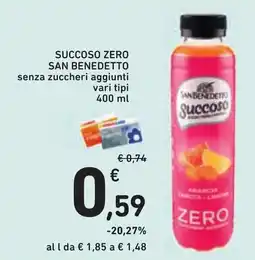 Conad Succoso zero San Benedetto offerta