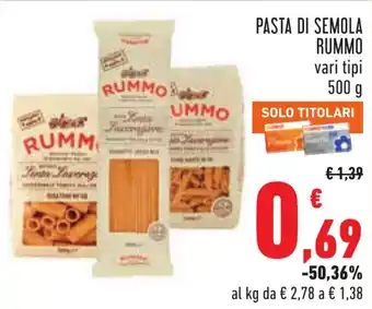 Pasta di semola Rummo