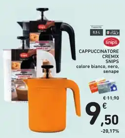 Conad Cappuccinatore cremix snips offerta