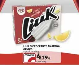 Coop Liuk o croccante amarena Algida offerta
