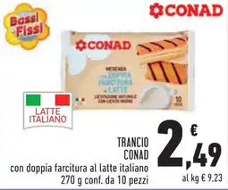 Conad Trancio Conad con doppia farcitura al latte italiano offerta