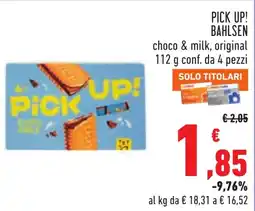 Conad Pick Up! Bahlsen choco & milk, original offerta