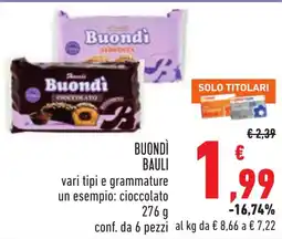 Conad Buondì Bauli offerta