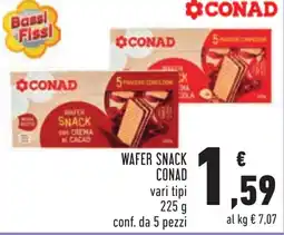 Conad WAFER SNACK CONAD offerta