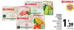 Conad Beveranda I Classici Conad senza zuccheri aggiunti offerta