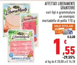 Conad Mortadella di pollo LiberaMente offerta