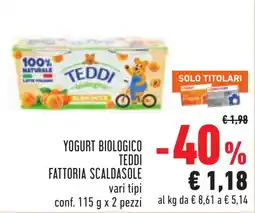 Conad Yogurt biologico Teddi offerta
