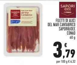 Conad Filetti di alici del Mar Cantabrico Saporidee offerta