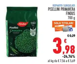 Conad Pisellini Primavera Findus offerta