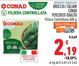 Conad Broccoli italiani Conad offerta