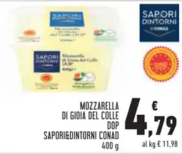 Conad Mozzarella di gioia del colle dop Saporidintorni Conad offerta