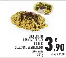 Conad Orecchiette con cime di rapa ed alici selezione gastronomia offerta