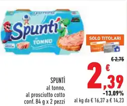 Conad Spunti al tonno offerta