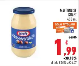 Conad Mayonnaise Kraft offerta