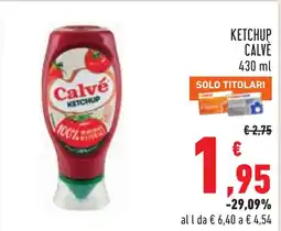 Conad Ketchup Calvé offerta