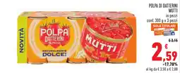 Conad Polpa datterini in pezzi Mutti offerta
