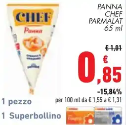 Conad Panna Chef Parmalat offerta