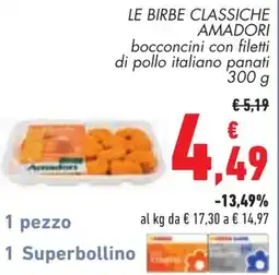 Conad Le birbe classiche amadori offerta