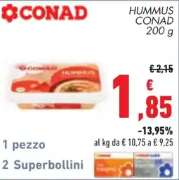 Conad Hummus Conad offerta