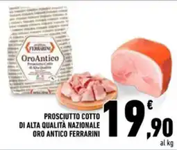 Conad Superstore Prosciutto cotto Oro Antico Ferrarini offerta