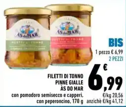 Conad Superstore Filetti di tonno pinne gialle Às do Mar offerta