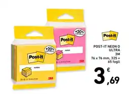 Spesa Facile Conad Post-it Neon 0 Ultra offerta