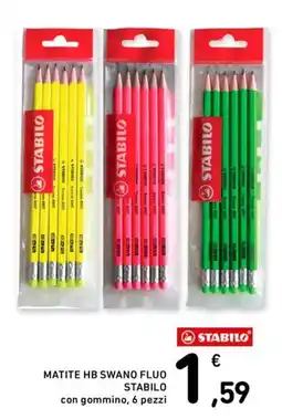 Spesa Facile Conad Matite HB Swano Fluo Stabilo offerta