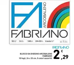 Spesa Facile Conad Blocco da disegno Arcobaleno Fabriano offerta