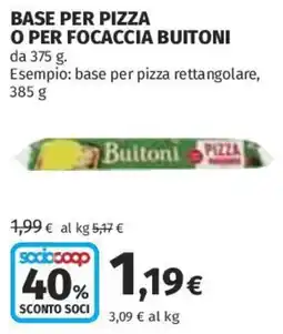 Coop Superstore Base per pizza Buitoni offerta