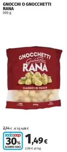 Coop Superstore Gnocchetti Rana offerta