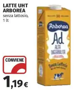 Coop Superstore Latte UHT Arborea senza lattosio offerta