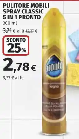 Coop Superstore Pulitore mobili spray classic pronto legno offerta