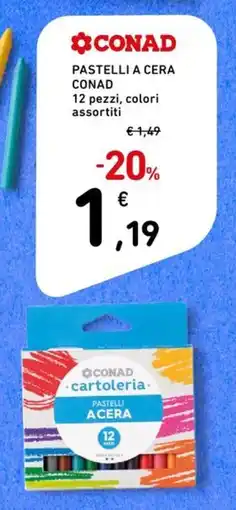 Spesa Facile Conad Pastelli a cera Conad offerta